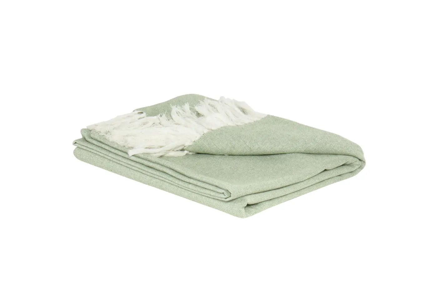 Plaid Lamis Olive von Schöner Wohnen 100% Baumwolle ca. 200x130cm