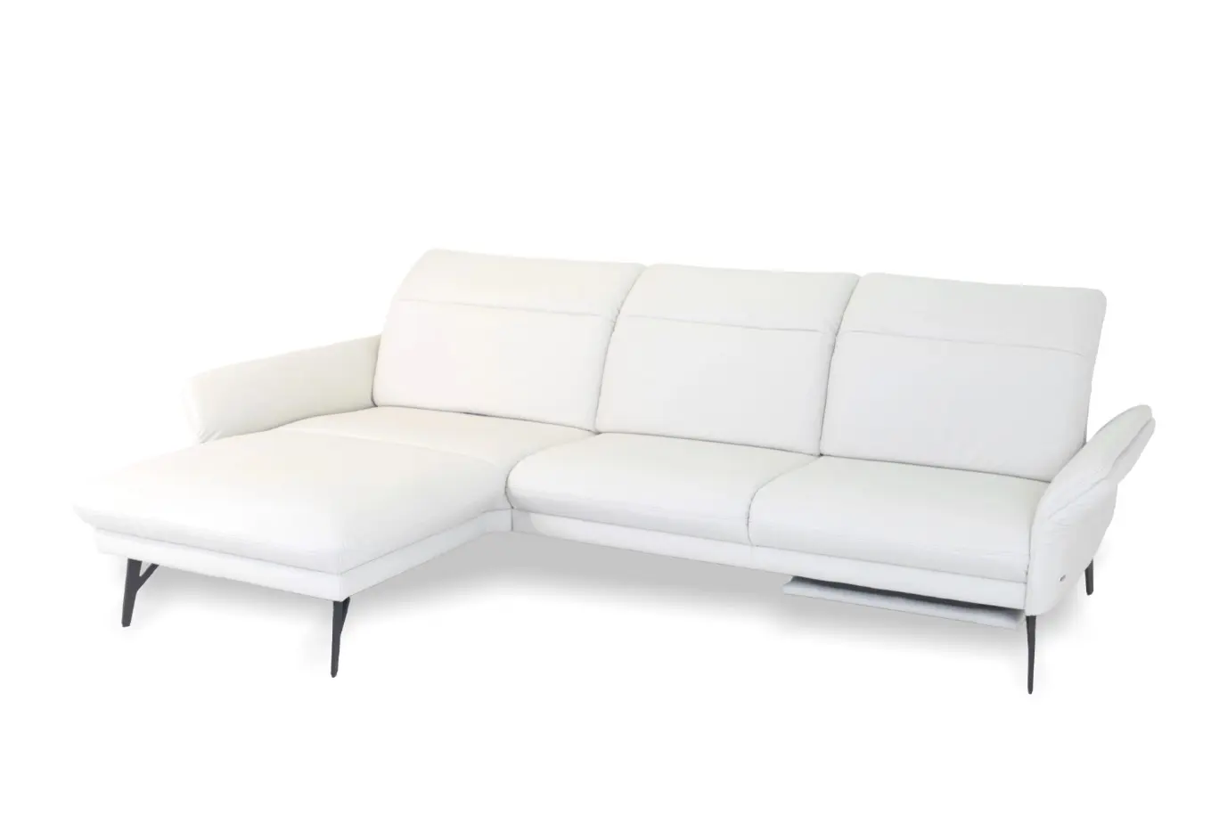 Polstergarnitur 23742.. Leder Longl platin