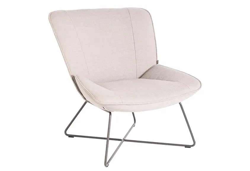 Sessel 383 beige von Rolf Benz Stoff ca. 82x86x82cm