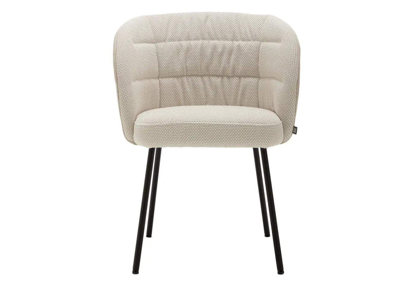 Stuhl 690 von Rolf Benz Innen/Aussen: Stoff "seidengrau"/Leder "seidengrau" ca. 58x81x60cm 