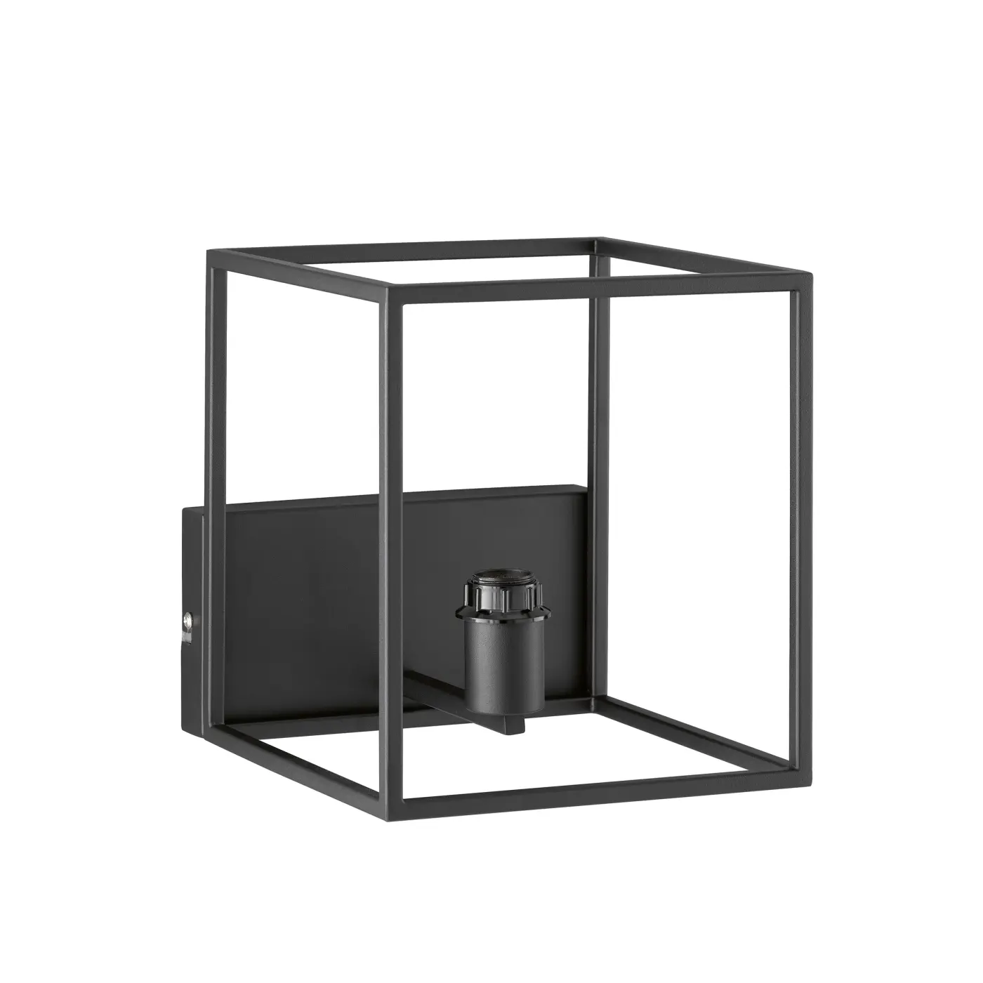 Wandleuchte 20296.21. Schwarz Metall ca. 20x25cm Wandleuchte 20296.21. Schwarz Metall ca. 20x25cm