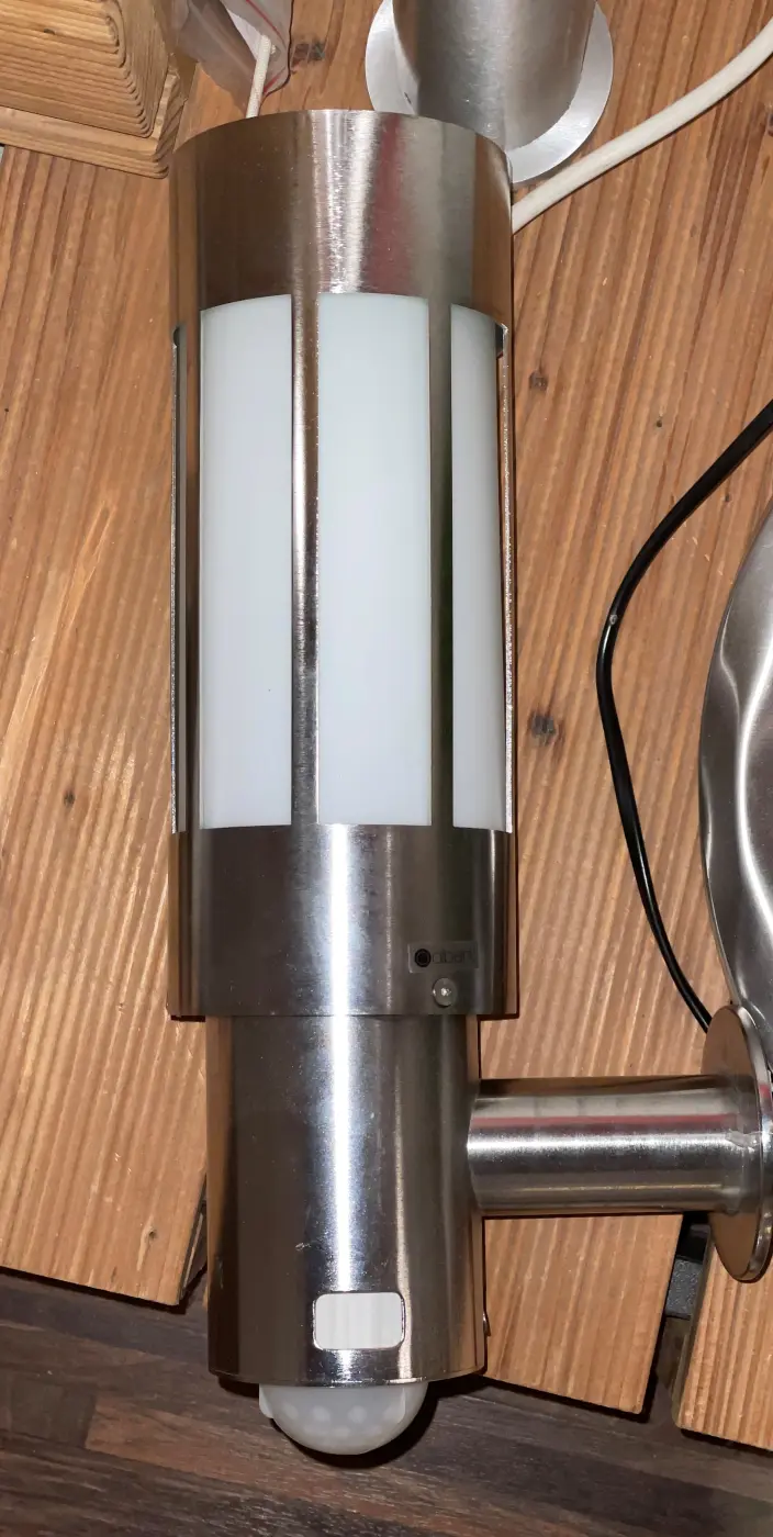 Aussenleuchte 13620262.. Weiss, Chrom Edelstahl