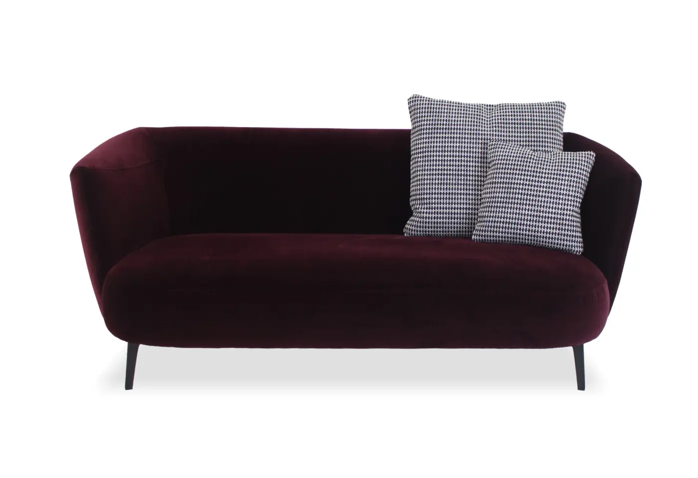 Sofa 300 schwarzrot von Rolf Benz ca. 147cm