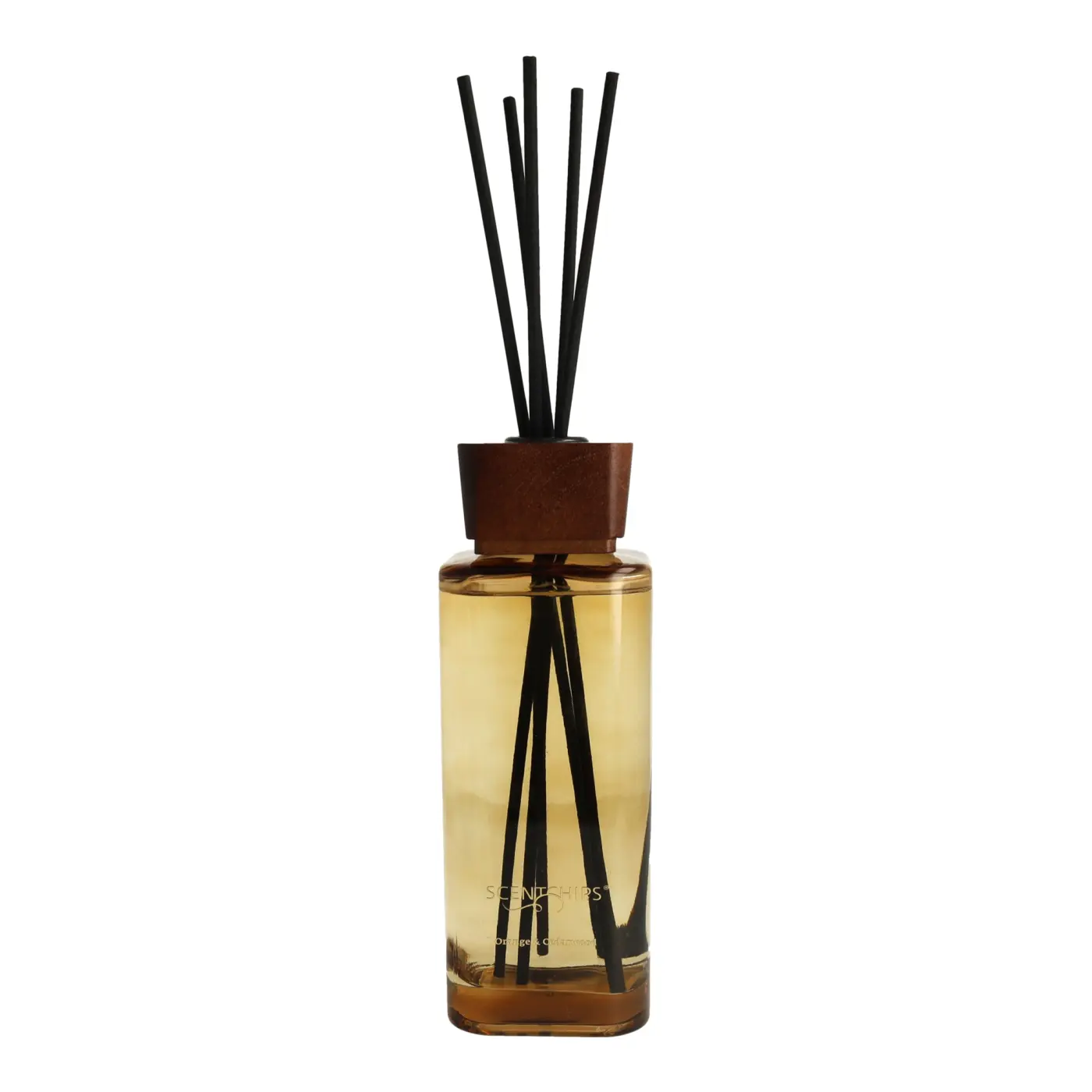 Diffuser 500ml Orange&Cederwood Glas, Rattanstäbchen, Duftöl