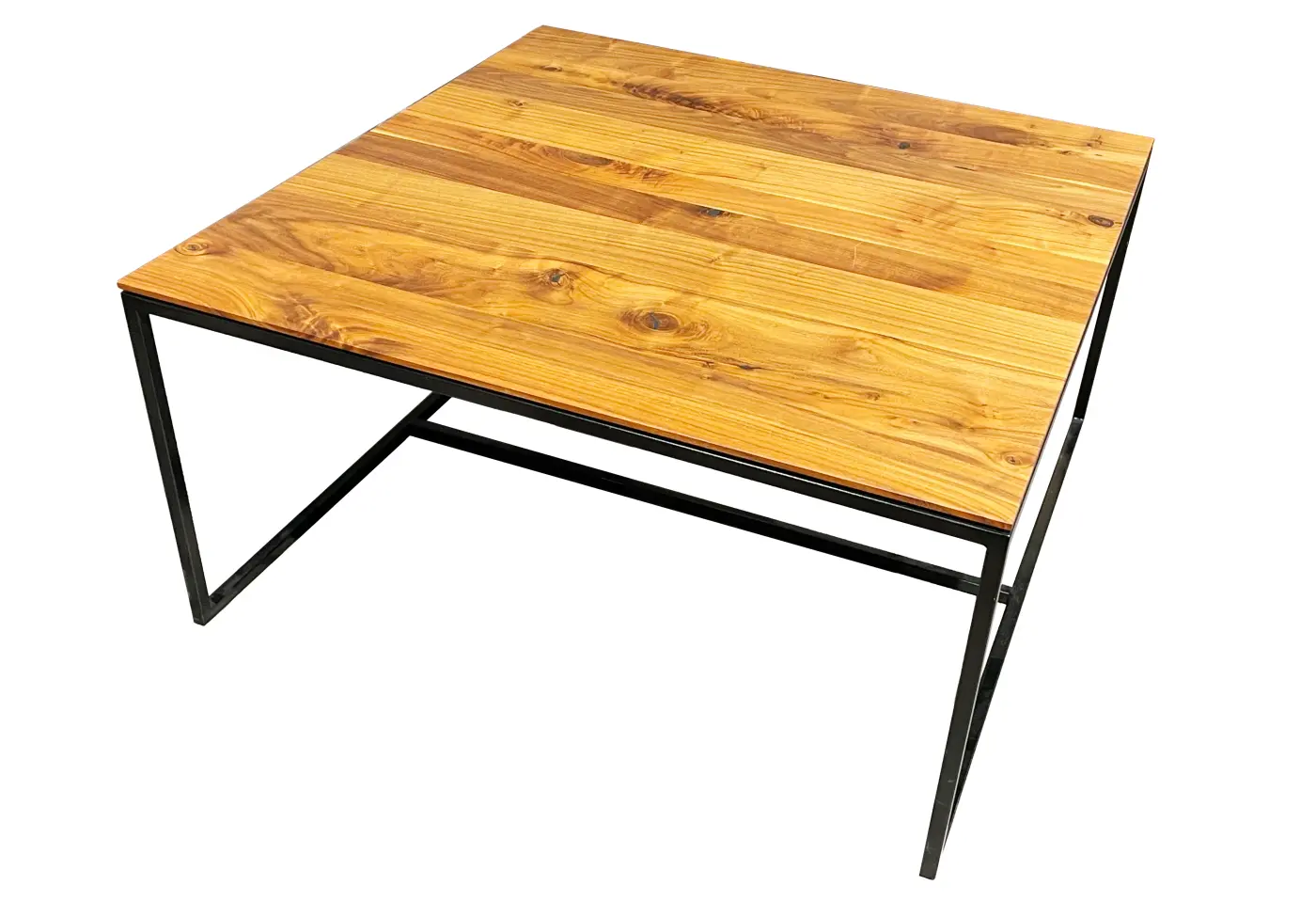 Salontisch Levo von Willisau Amerikanischer Nussbaum massiv natur geölt mit Charakter ca. 80x80x40cm