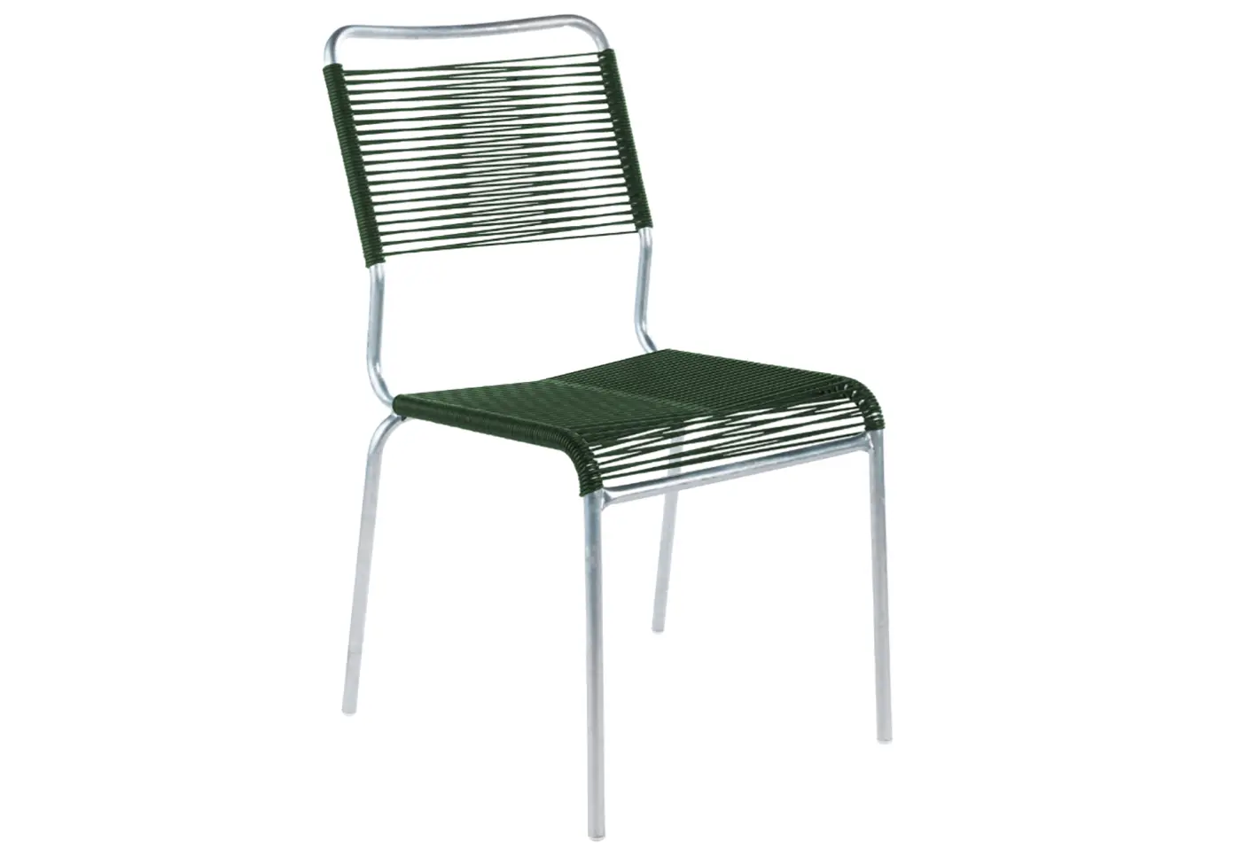 Spaghetti-Stuhl Rigi Tannengrün von Schaffner Kunststoff ca. 47x93x65cm