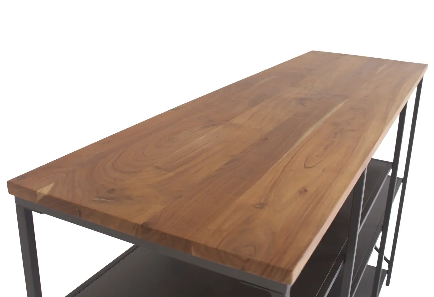 Regal Manduria Akazie massiv natur, smoked und lackiert ca. 180x108x50cm