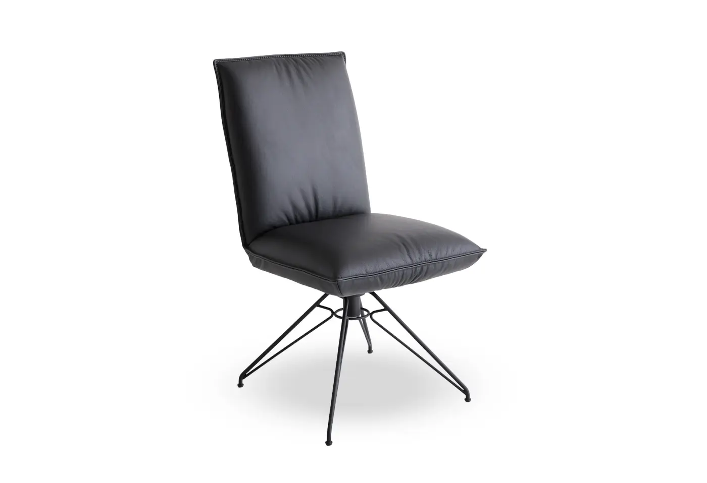 Stuhl S1276 Lava von Koinor Leder ca. 50x97x68cm