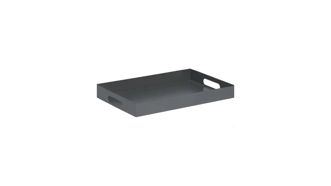 Tablett 15354 Graphit Aluminium ca. 60x40x7cm