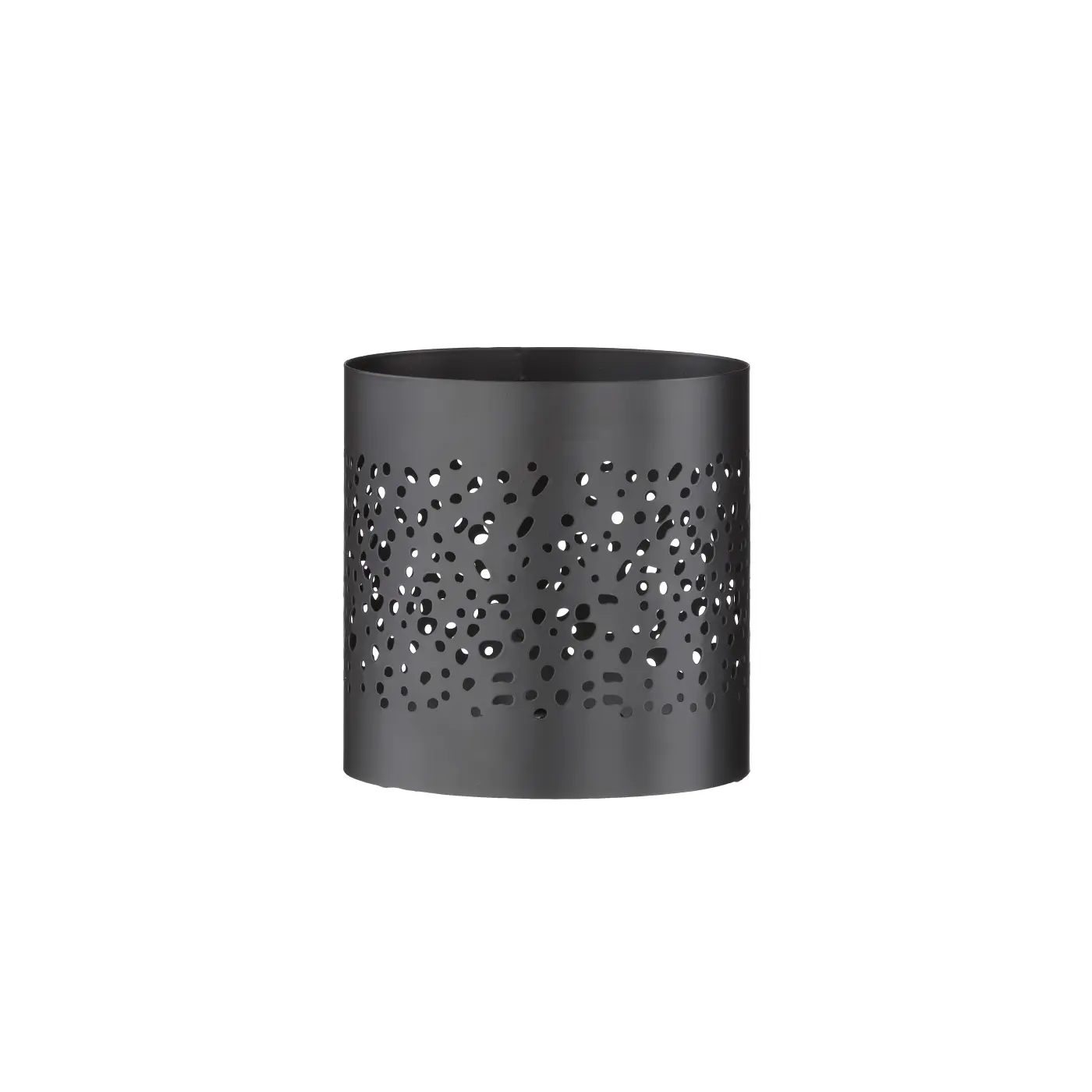 Metallschirm 20296.4. Schwarz Matt Metall ca. 13x13cm 
