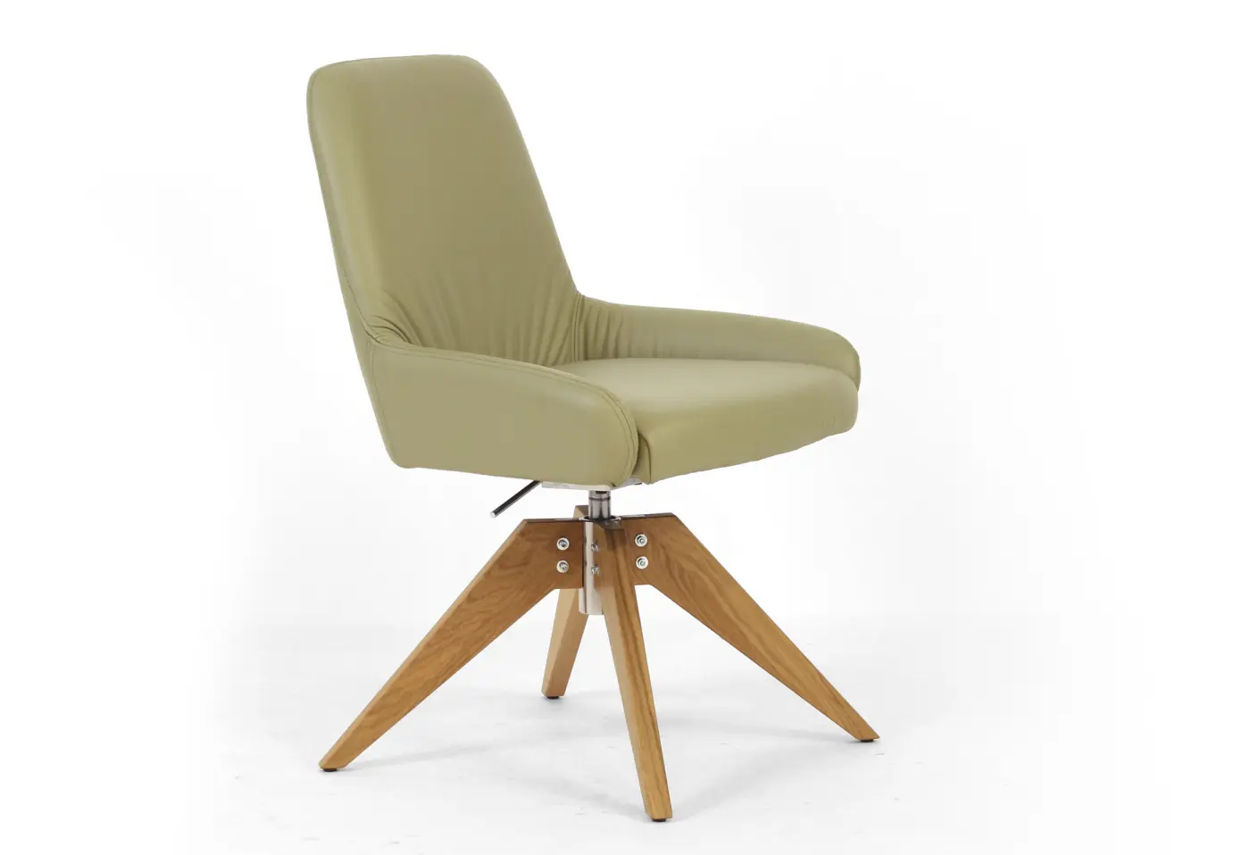 Drehsessel Pendola Mocca von Willisau Leder ca. 58x86x61cm 