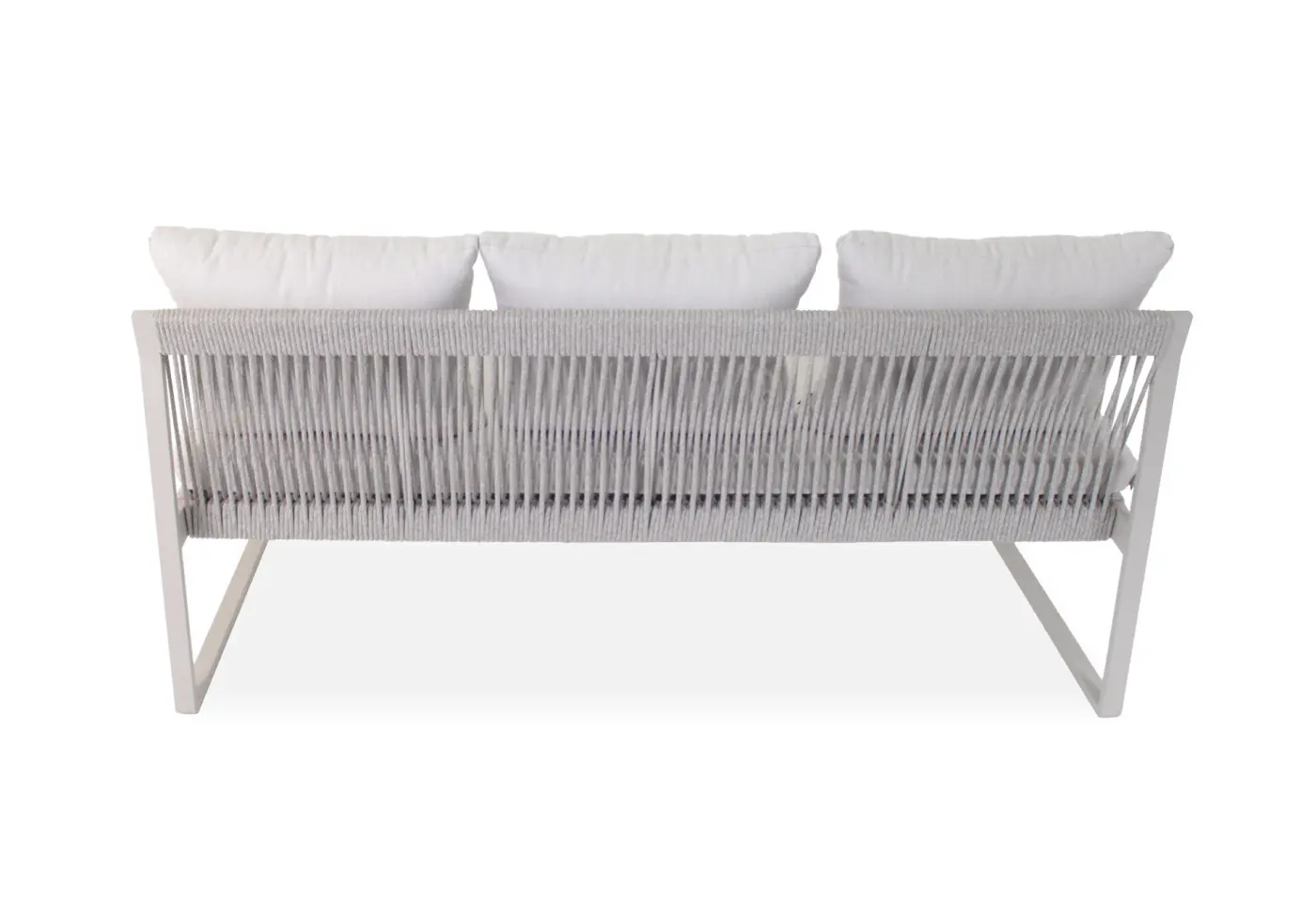 Bank Tammo Greige von Stern Kissenset 100% Polyacryl Ivory Kordel ca. 75x180x85cm