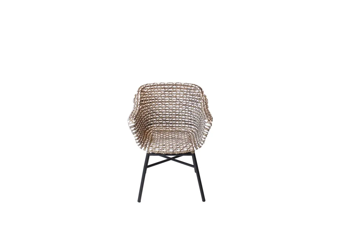 Stuhl-Set 23380 Beigegrau, weiss von Schöner Wohnen Geflecht ca. 64x84x62cm