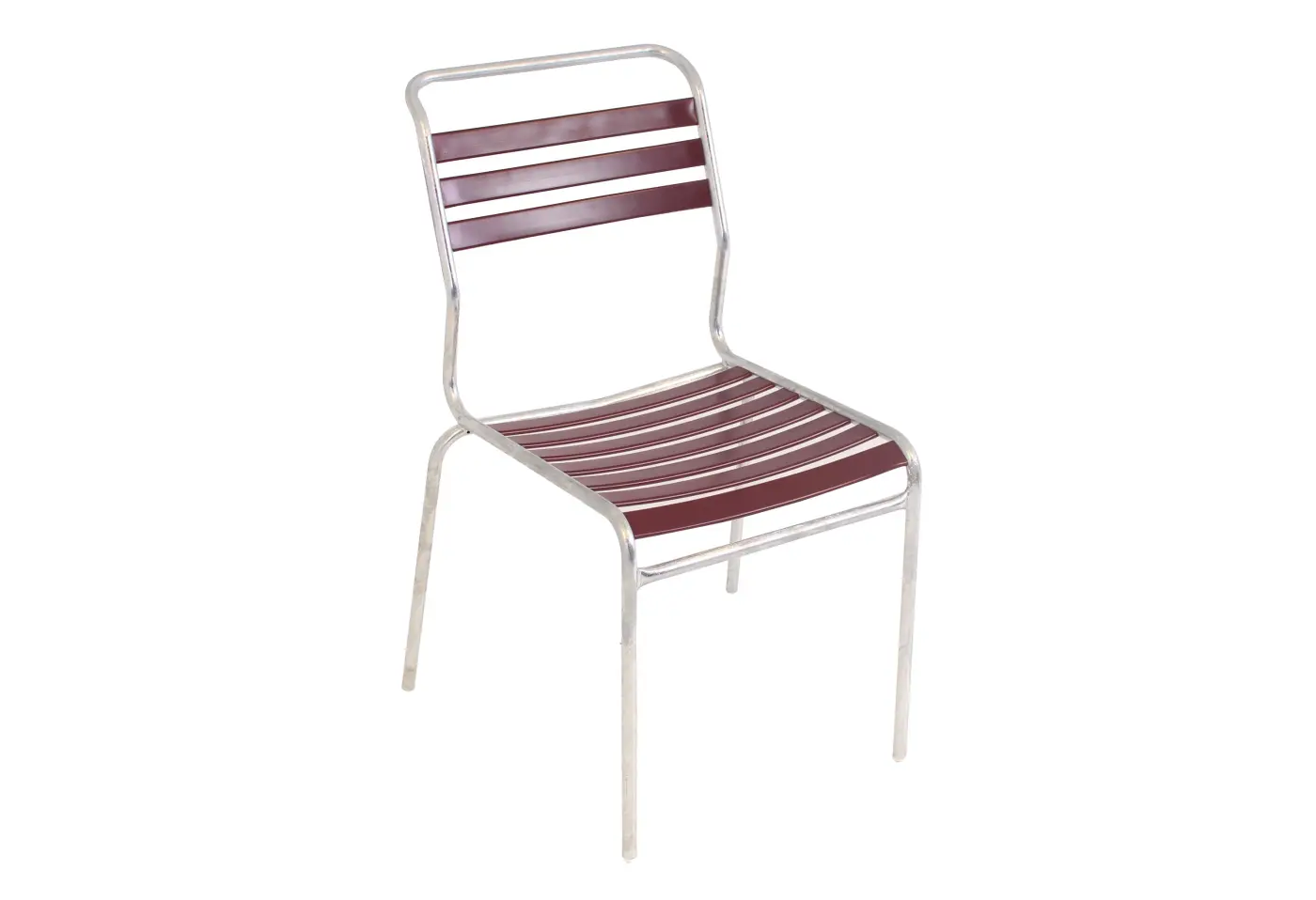 Lättlistuhl Säntis Bordeaux von Schaffner Kunststoff ca. 44x85x60cm