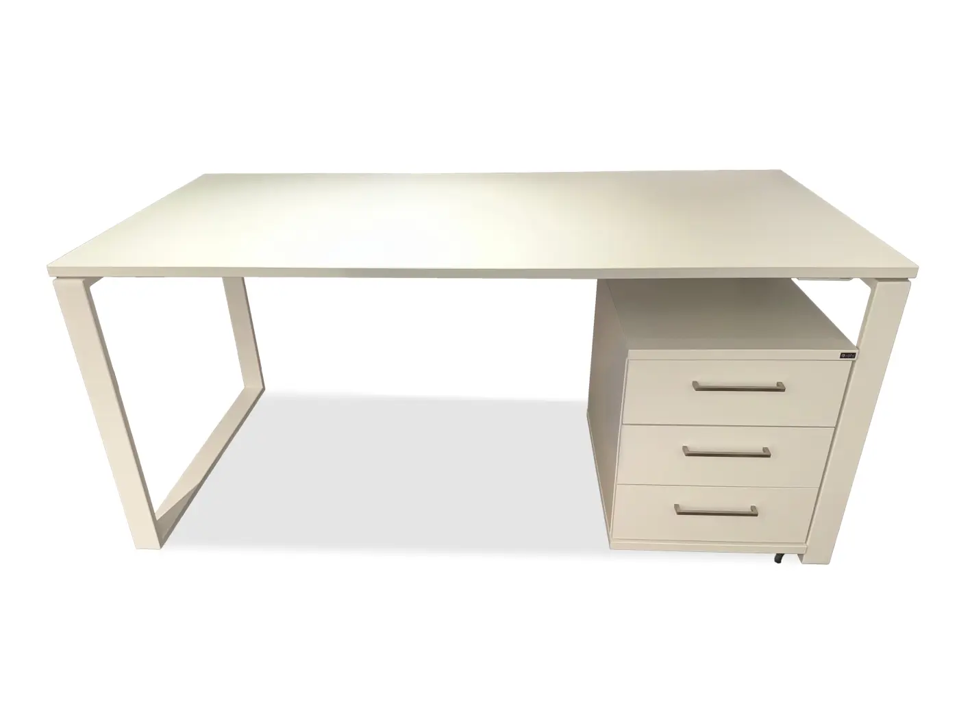 Schreibtisch mit Container Cama weiss ca. 160x72x80cm