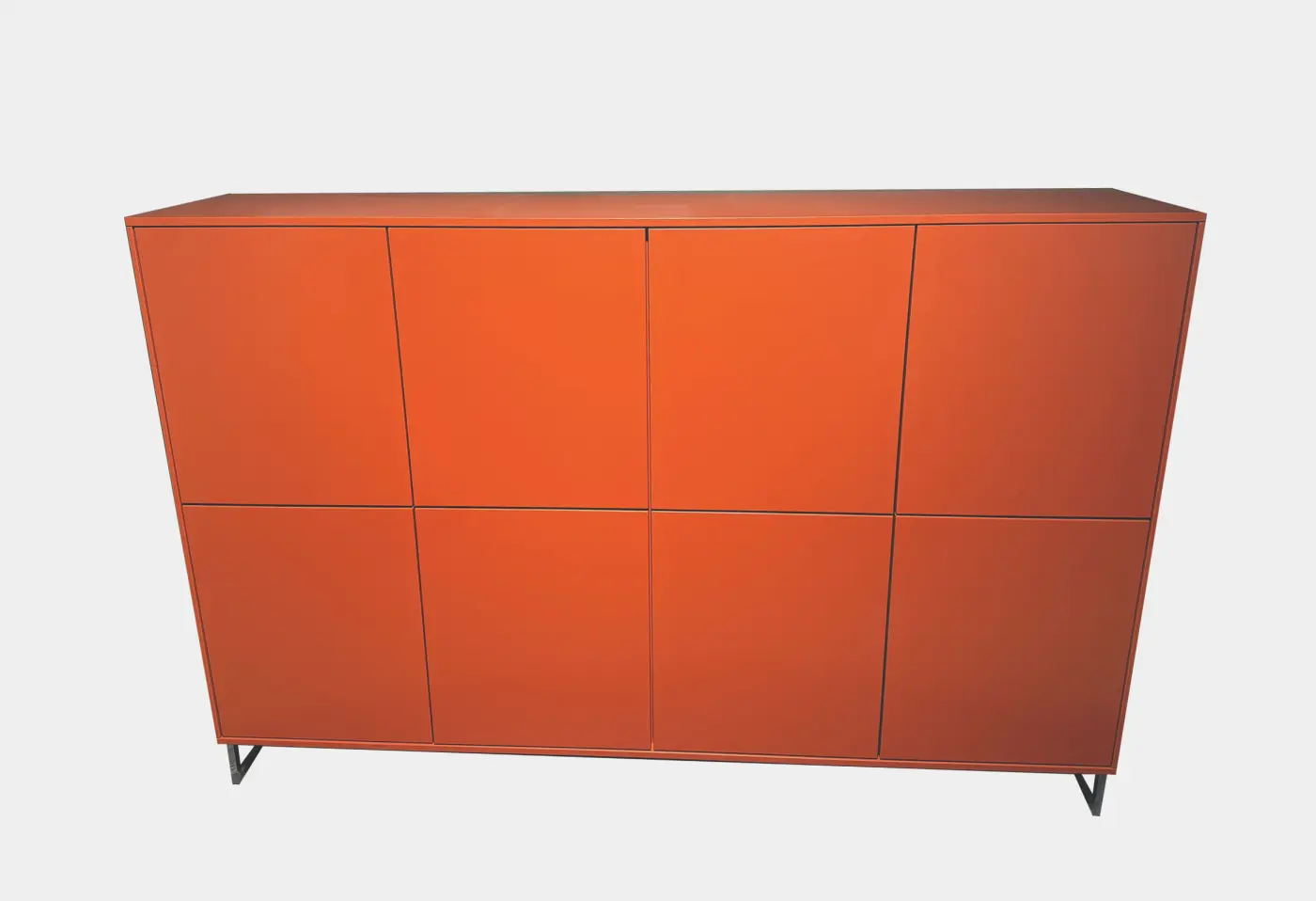 Highboard MR Kara Frame Lack ziegelrot / PG2 (AL) von Musterring ca. 182,2x114x39,9cm