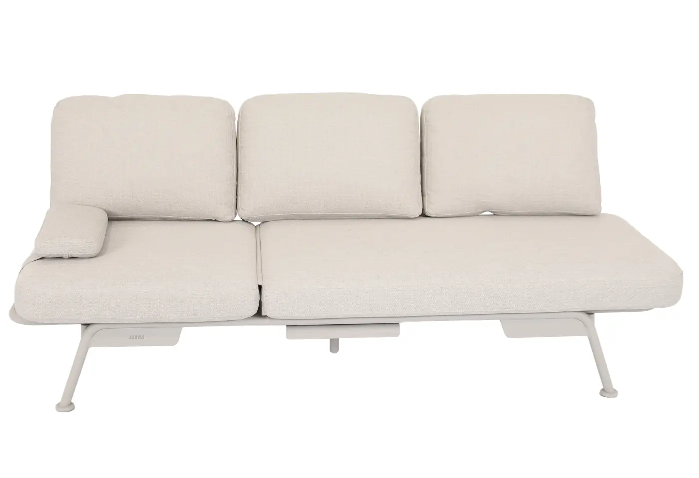 Sofa 23002 Light Taupe Sunproof Fontelina Gewebe ca. 198x81x78cm