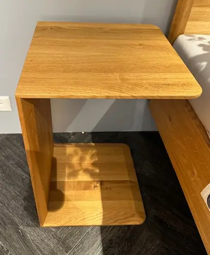 Beistelltisch Clip von Team 7 Eiche wild Naturöl ca. 40x60,5x40cm