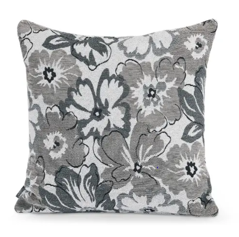 Dekokissen 15332.30 Flora grau 51% Polyacryl 49% Polyester ca. 55x55x10cm