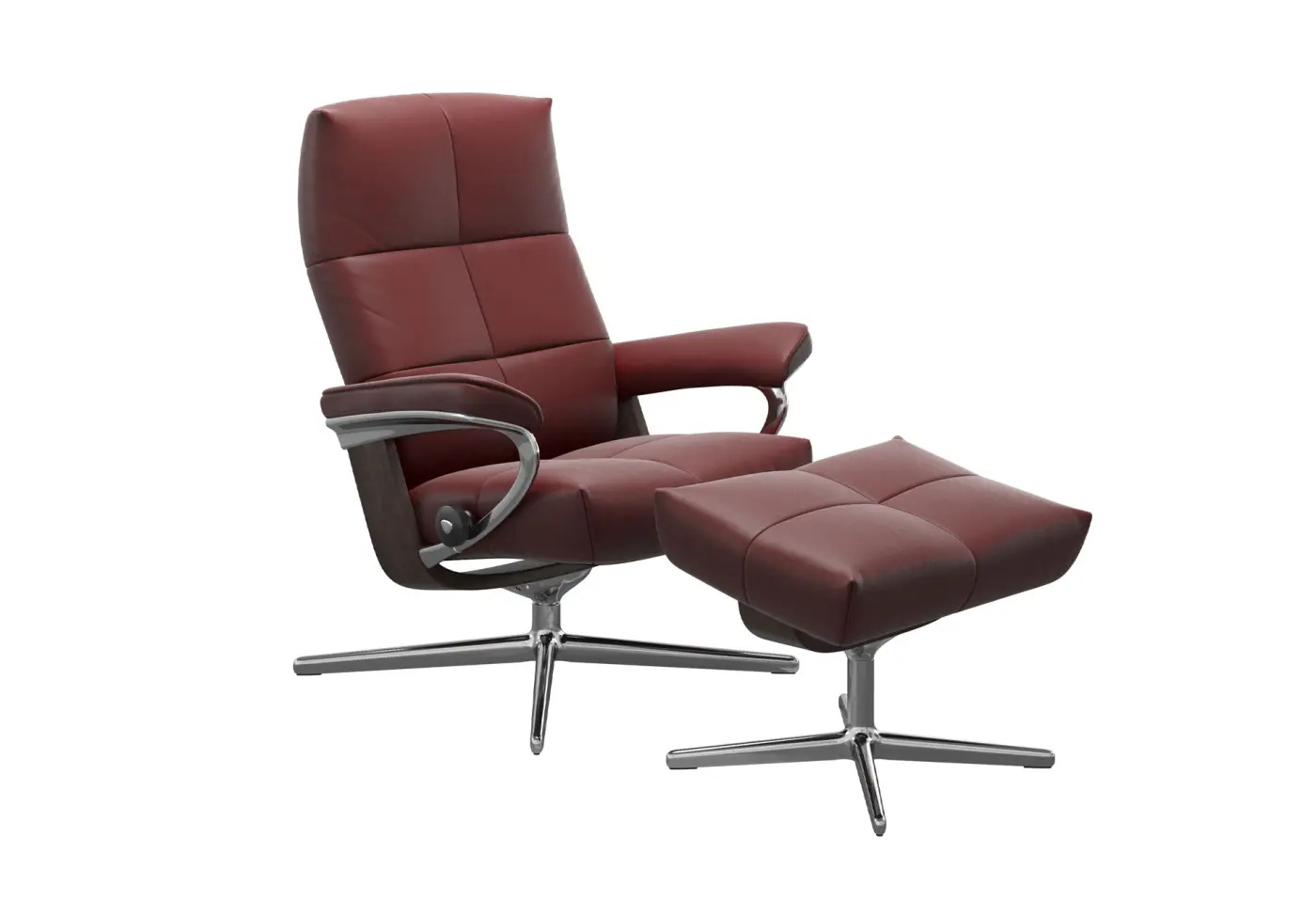Ruhesessel David Paloma 58 Cherry von Stressless Leder ca. 84x103x74cm