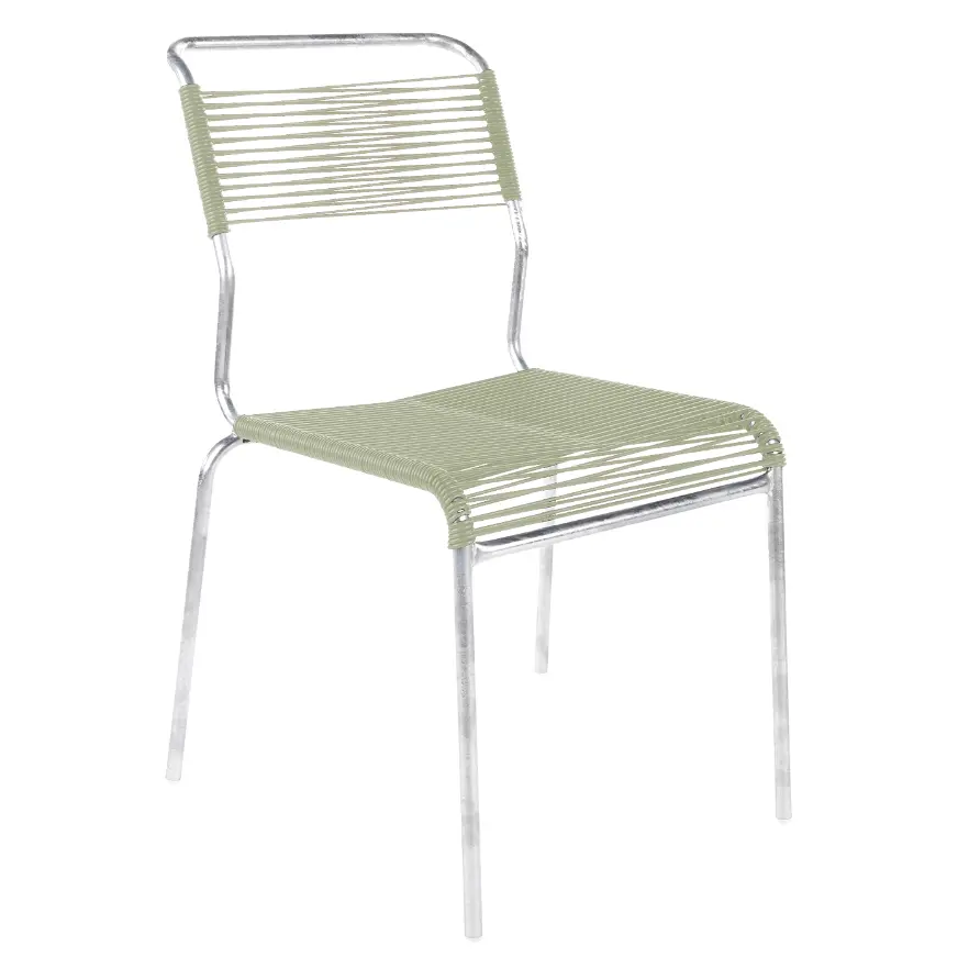 Spaghetti-Stuhl Säntis Pastellgrün von Schaffner Kunststoff ca. 44x85x61cm
