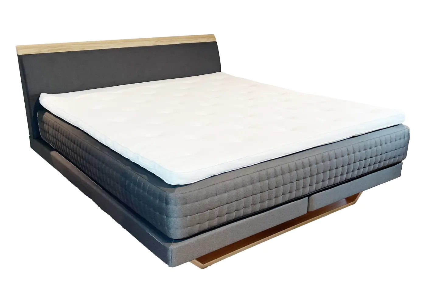 Bettanlage 25461.. Stoff Alu Umbragrau matt ca. 180x200cm