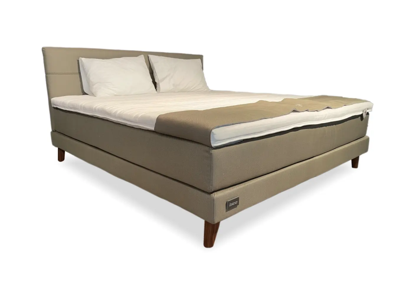 Boxspring-Bett Slim von Bico Alpbach hellgrün ca. 180x200cm
