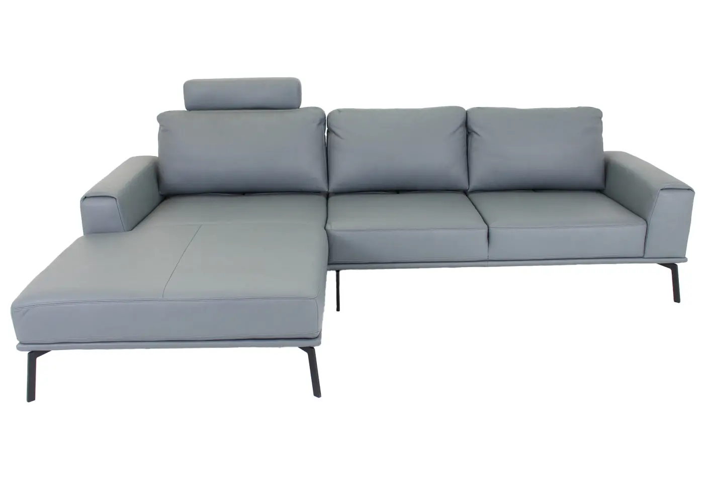 Polstergarnitur Stage Leder Mercury blue grey von Schöner Wohnen ca. 290x194cm