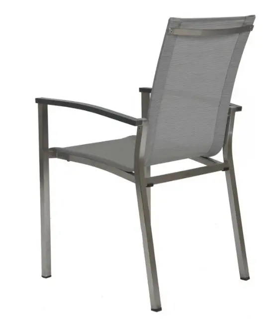 Stapelsessel 13430.. Silber, Graphit Textilen ca. 56x96x65cm
