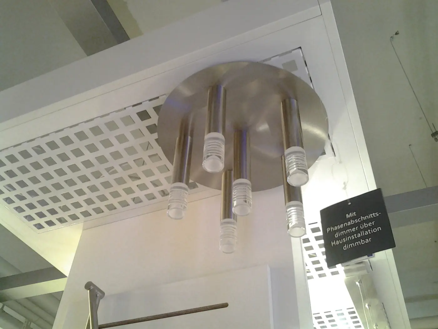 LED-Deckenleuchte 7968.. Nickel matt ca. 36cm