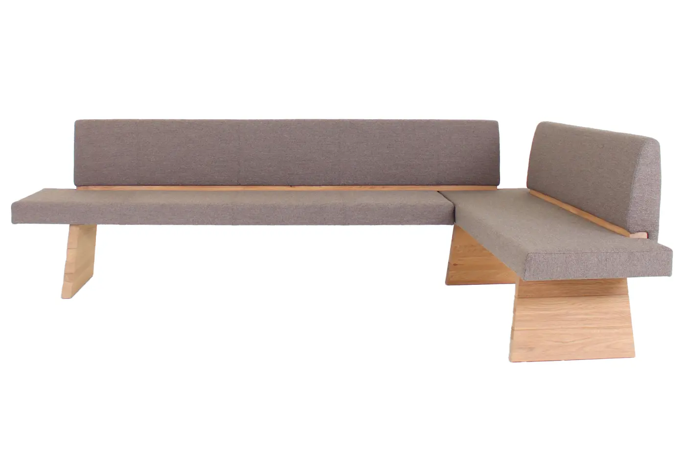 Eckbank Caitara living Umbra von Voglauer Stoff Wildeiche rustico ca. 278x178x88cm