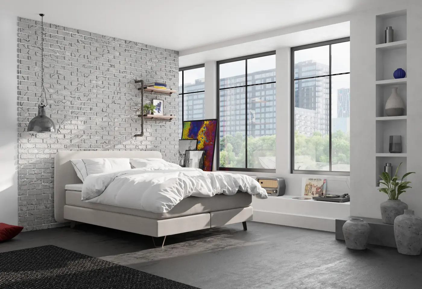 Boxspringbett 22399.. Motto Clay 84 ca. 180x200cm