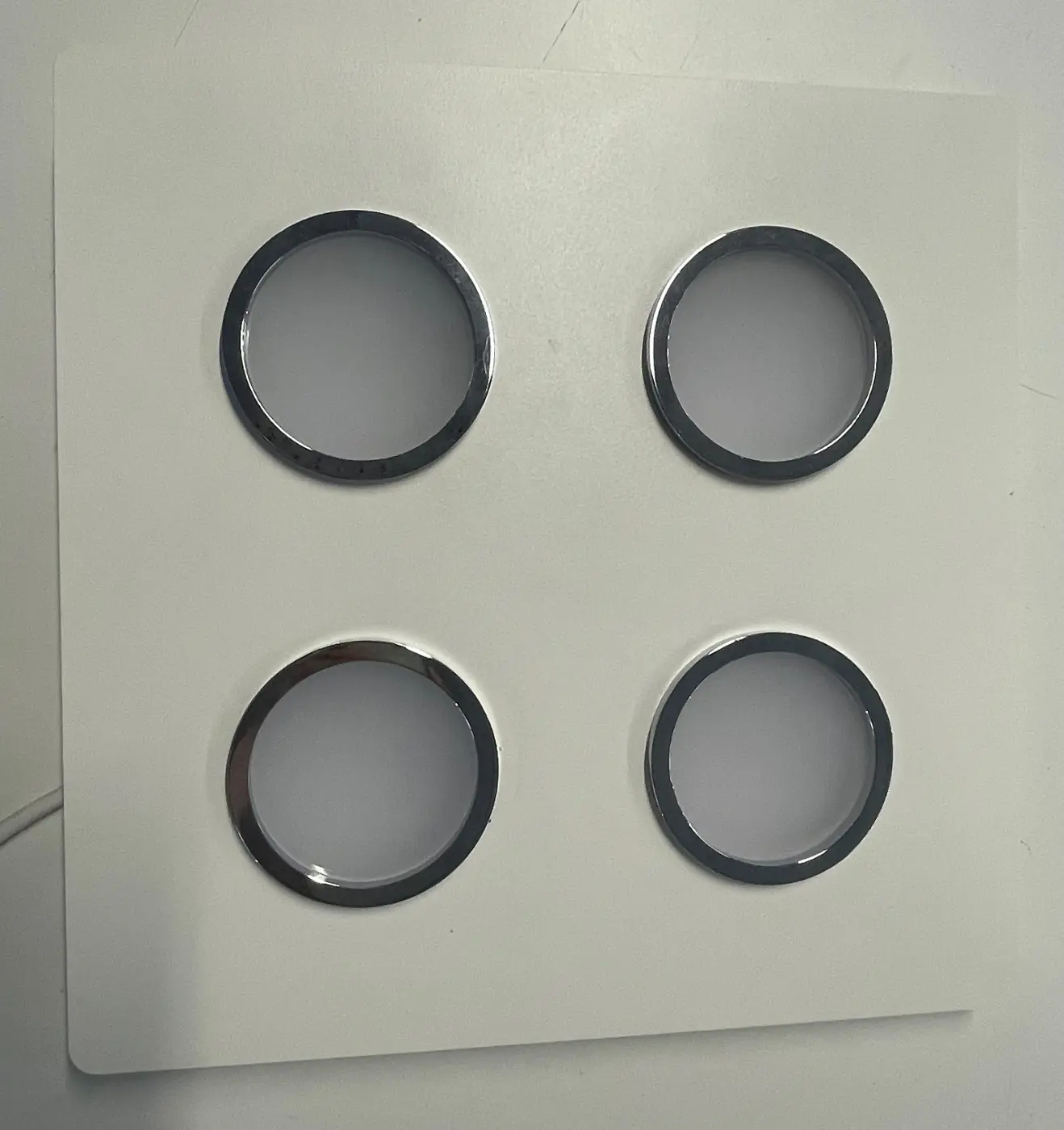 LED-Deckenleuchte 6693.. Weiss Kunststoff, Aluminium ca. 36x36cm