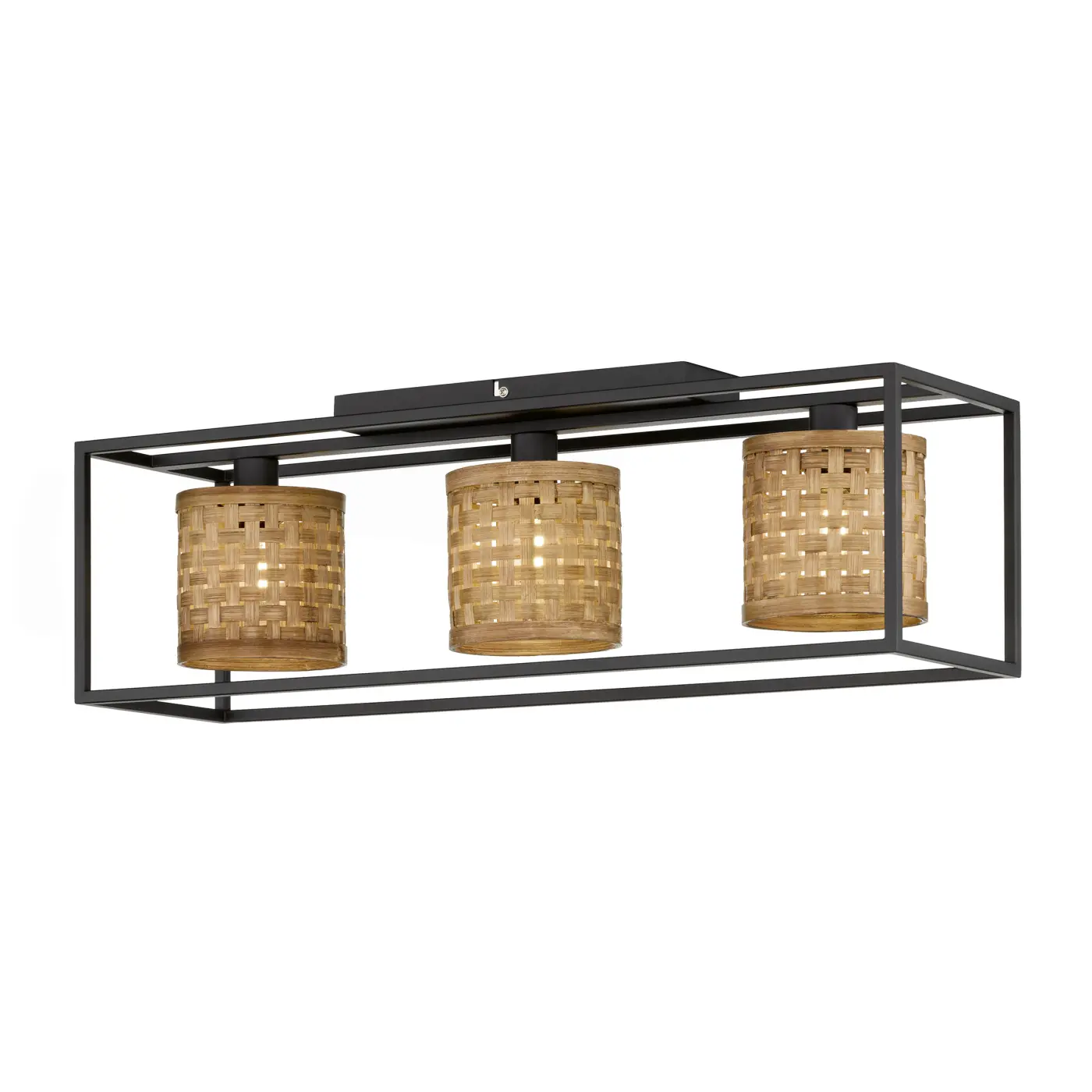 Deckenleuchte 20296.20. Schwarz Metall ca. 70x20x22,5x25cm Deckenleuchte 20296.20. Schwarz Metall ca. 70x20x22,5x25cm