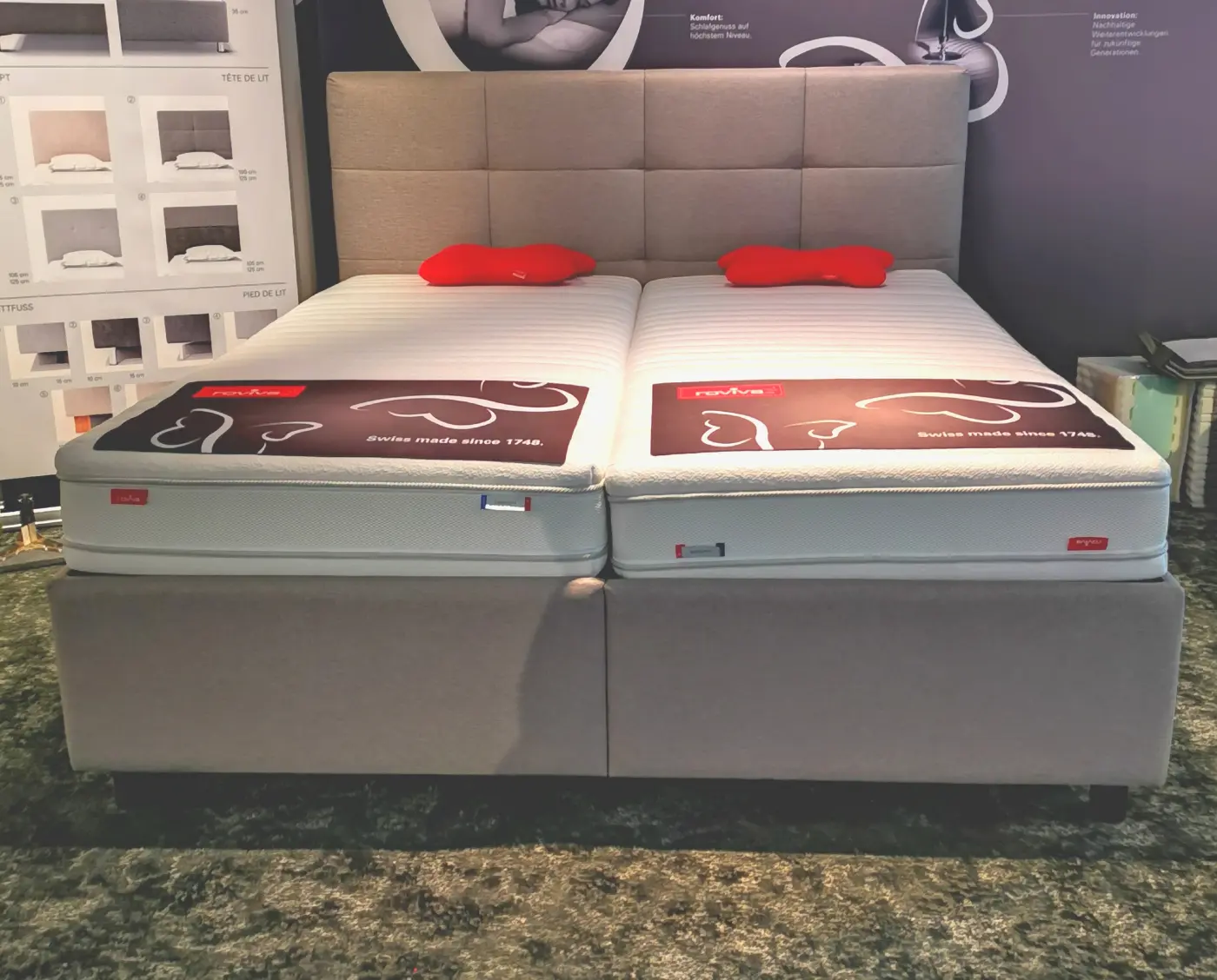 Polsterbett Cosynights von Roviva Stoff 2410 ca. 180x200x125cm