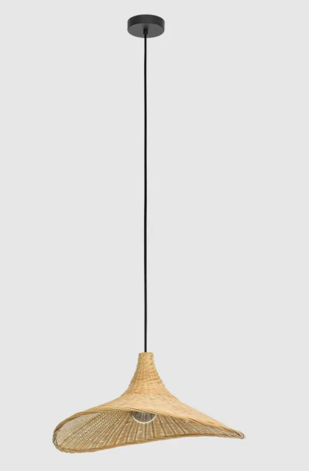 Hängeleuchte Roomio 780913 Braun, Schwarz von Roomio Metall, Bambus ca. 50x110cm