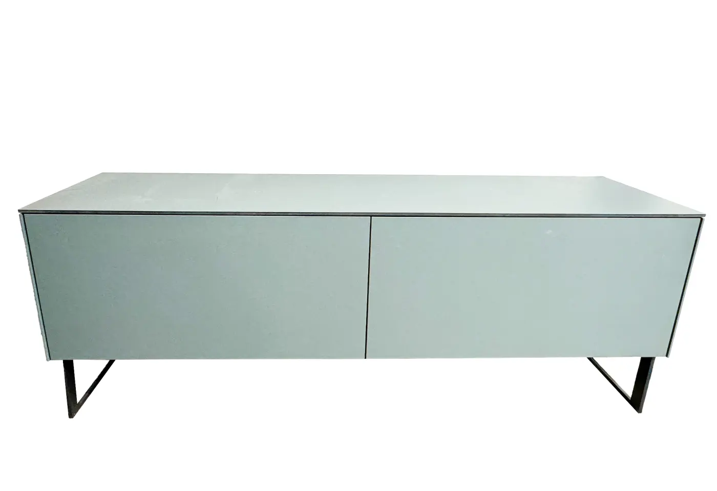 Sideboard 16923.5.. Korpus Lack matt satin moosgrau S 7005-B20G Innen Swiss CDF Dekor Farbe anthrazit ca. 160x40x43cm