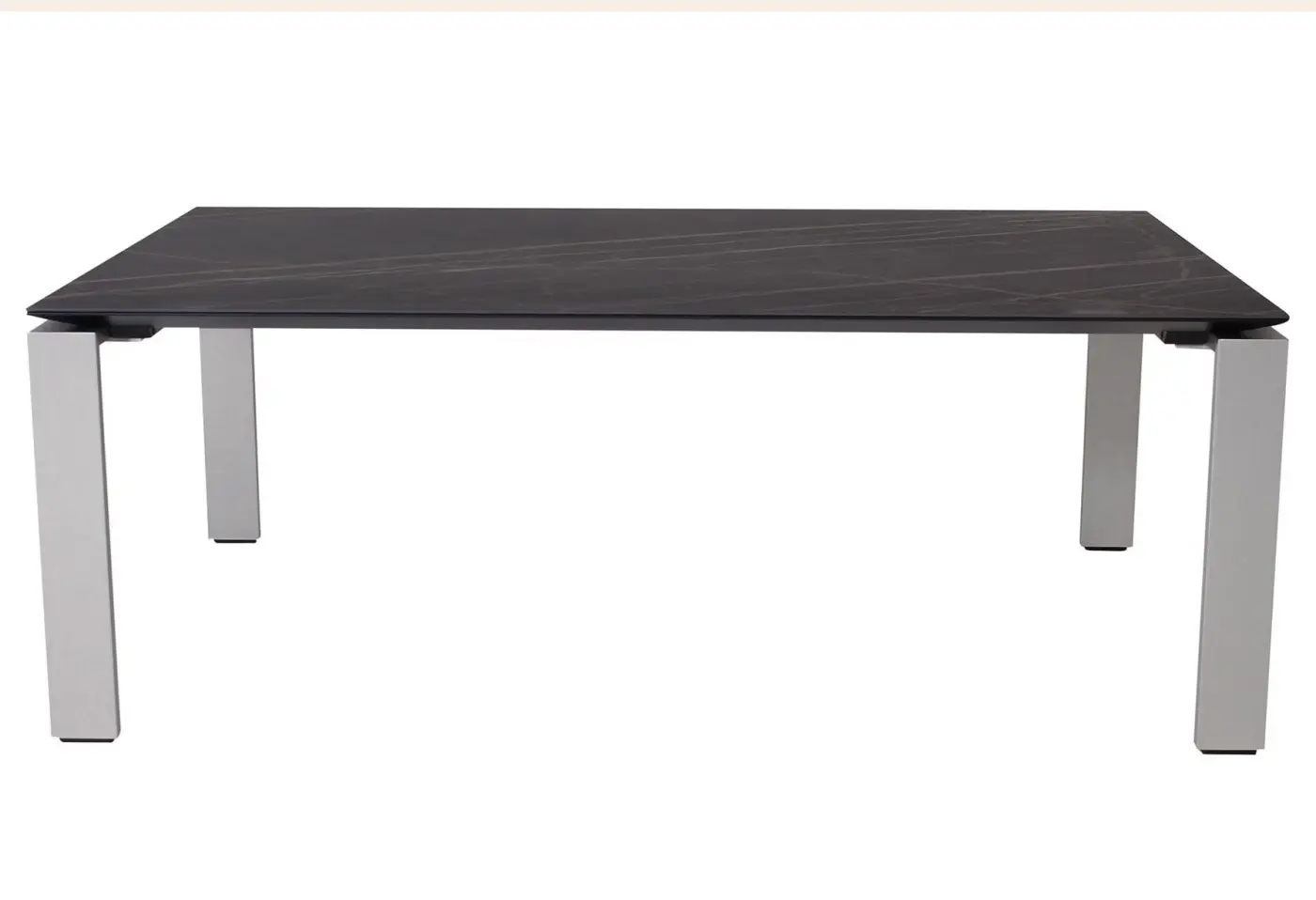 Salontisch 15568 Keramik Rock schwarz gold Keramik mit Glasplatte ca. 110x70x40cm