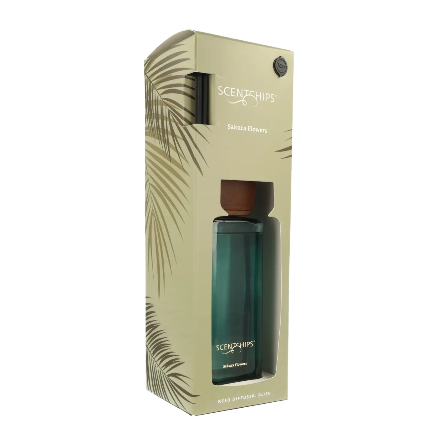 Diffuser 500ml Sakura Flowers Glas, Rattanstäbchen, Duftöl