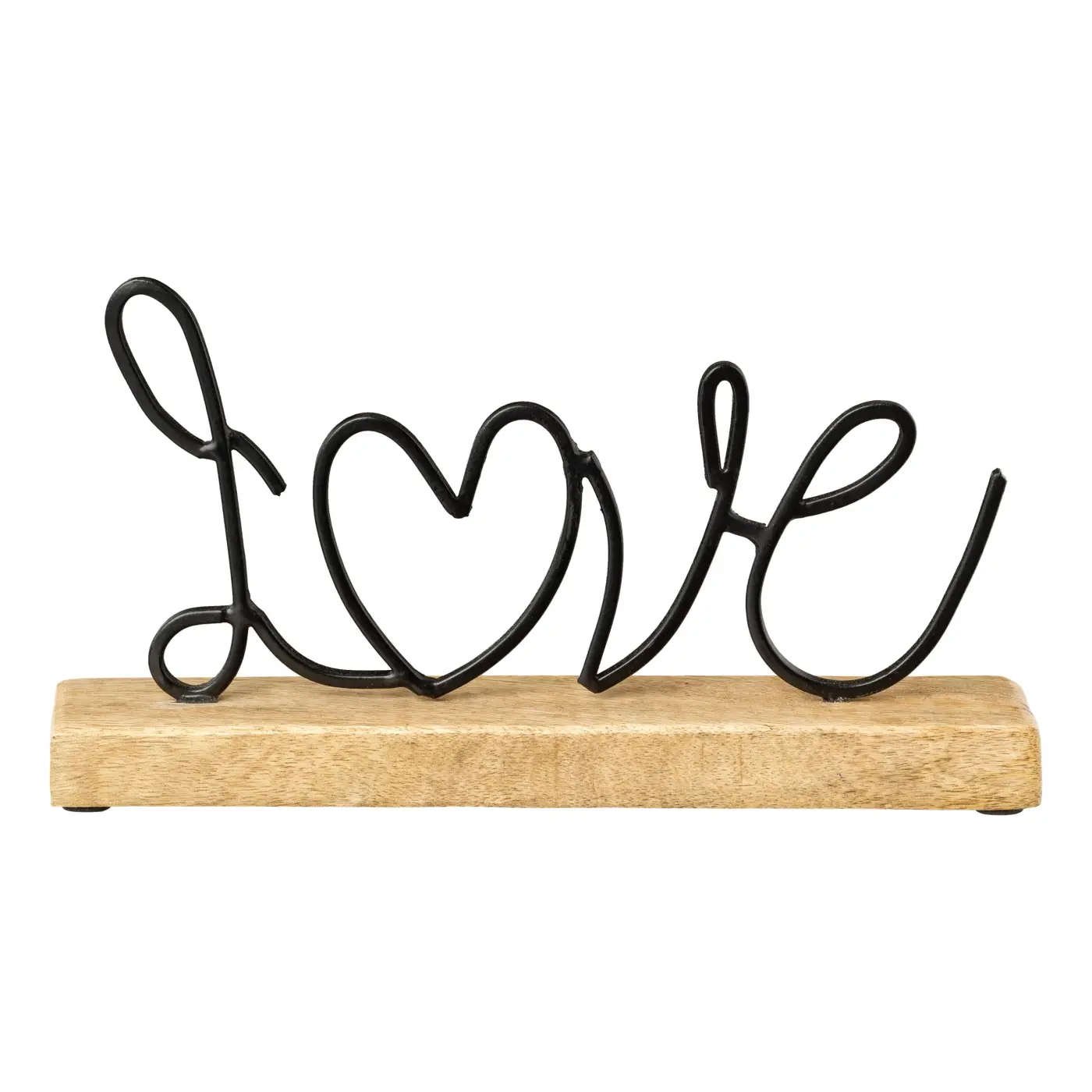 Schriftzug Love a. Holz 15x27cm, schwarz Schwarz