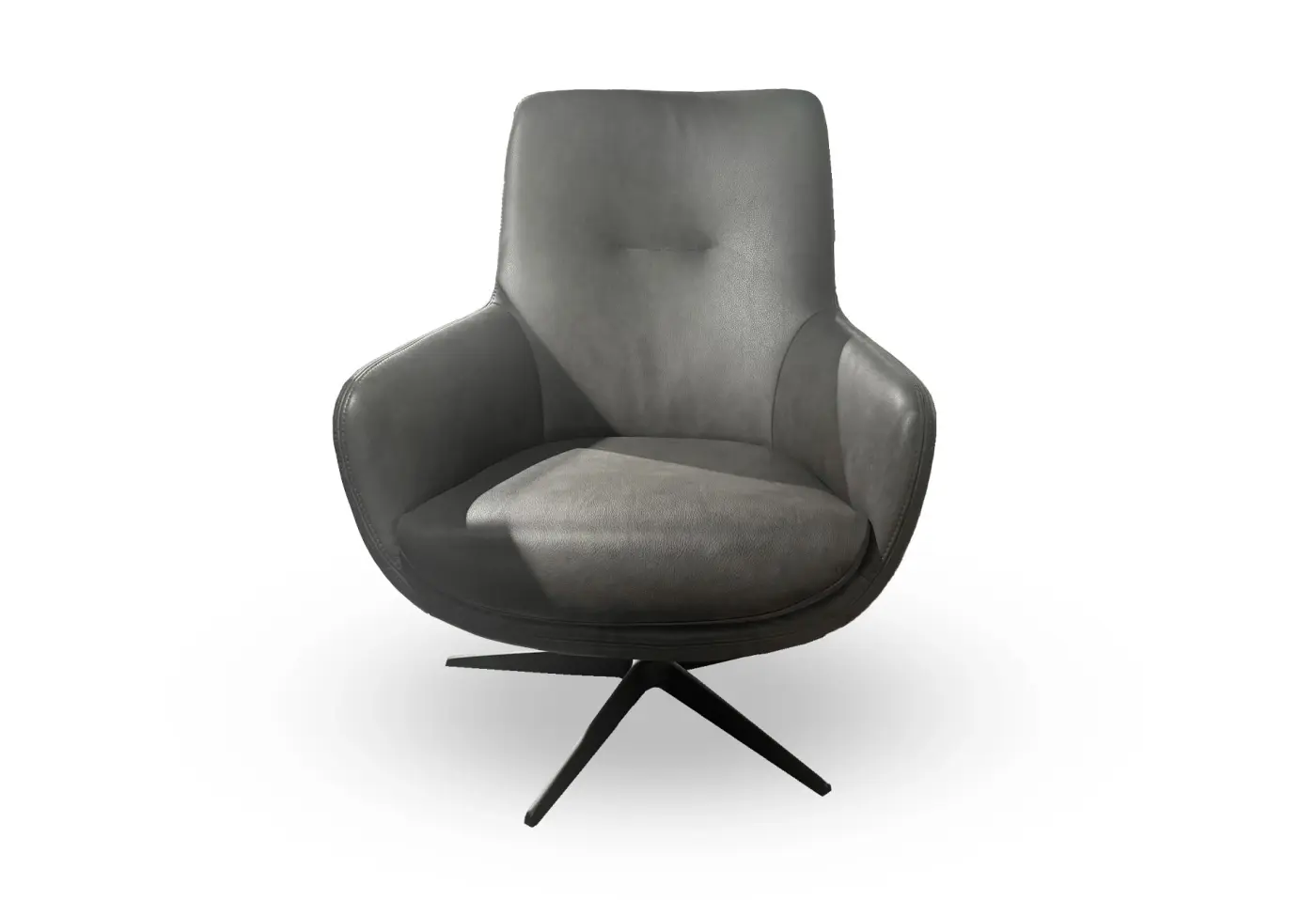 Drehsessel WK 684 Mirto Bentley von WK-Wohnen Leder ca. 65x91x87cm
