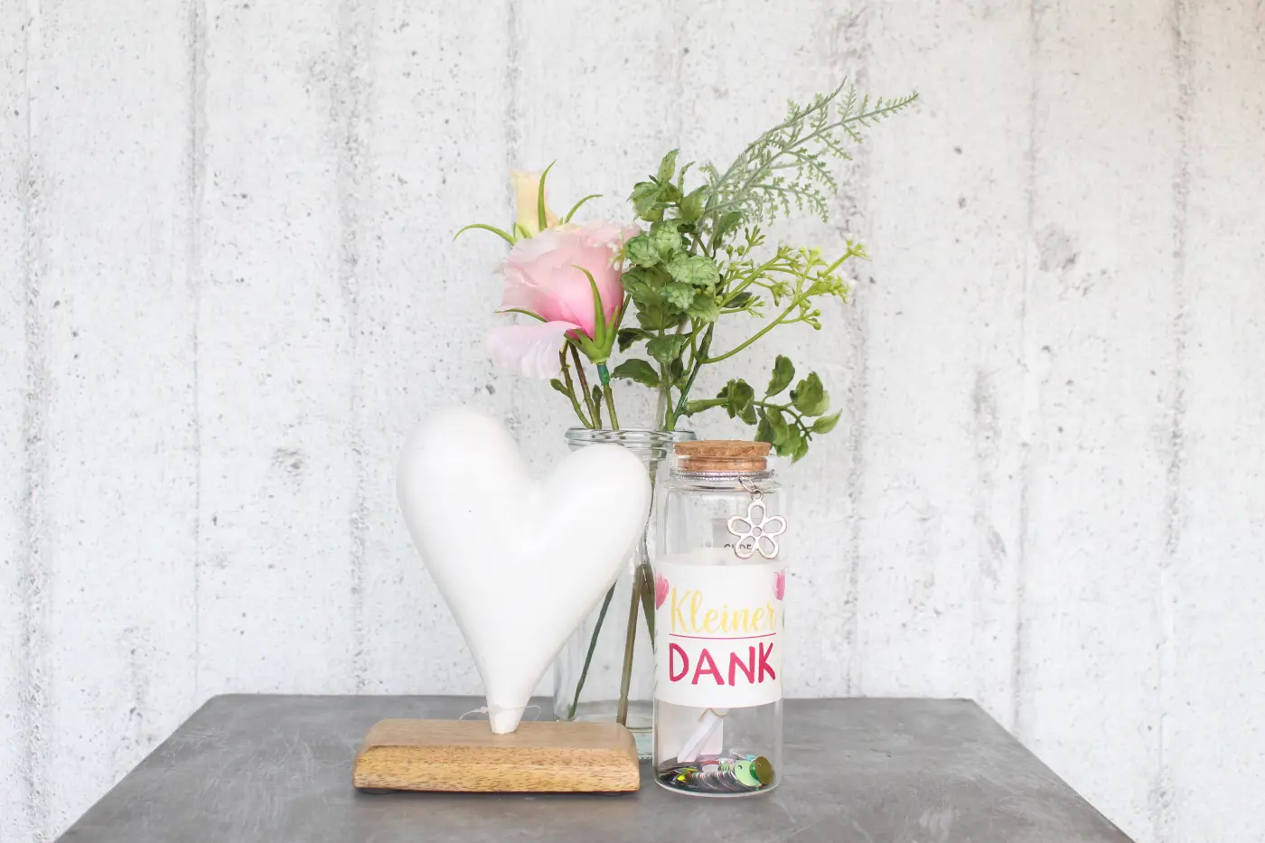 Herz-Blumen Set
