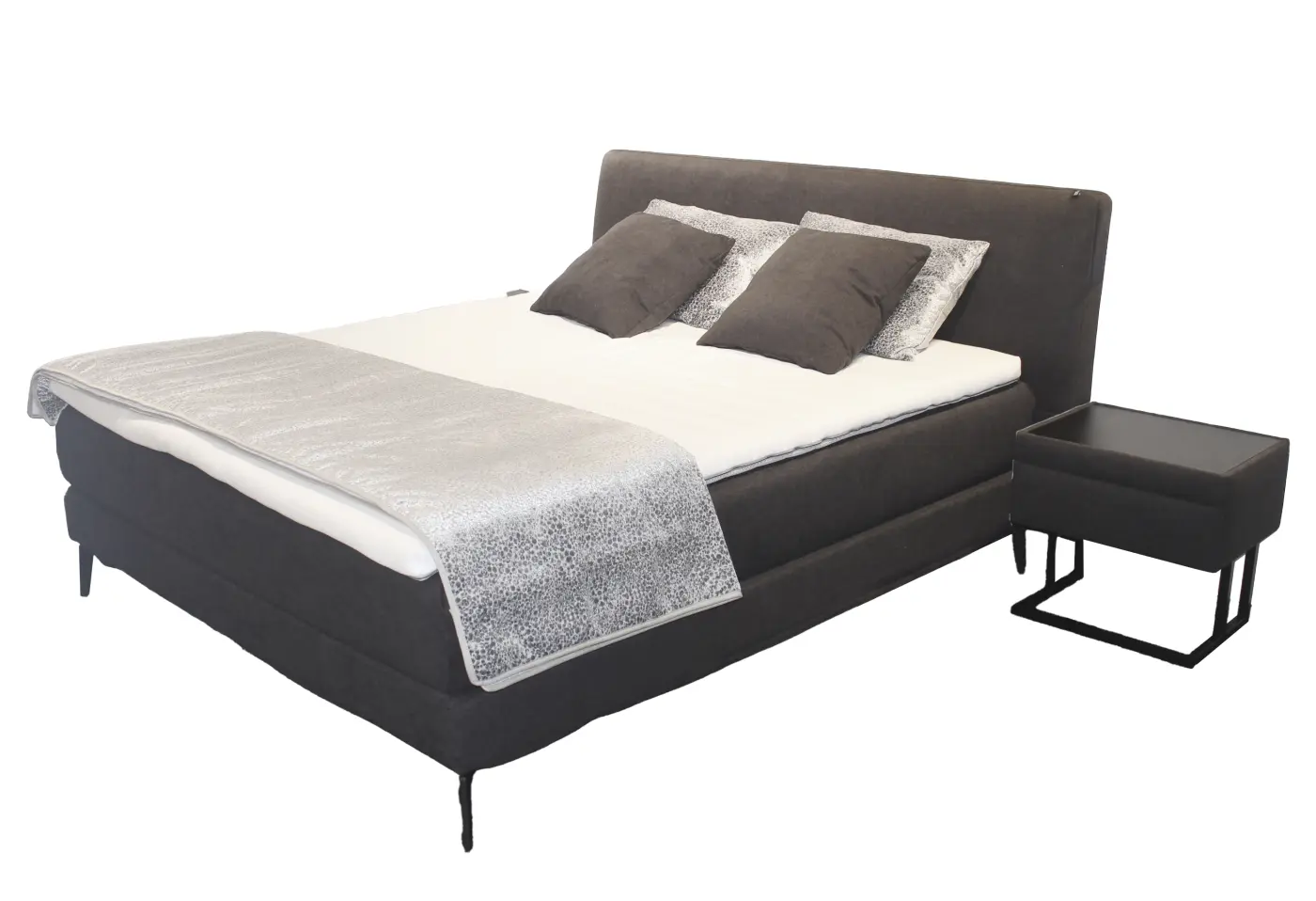 Boxpringbett 1416 von Interliving Nele anthrazit 432004 ca. 180x200cm