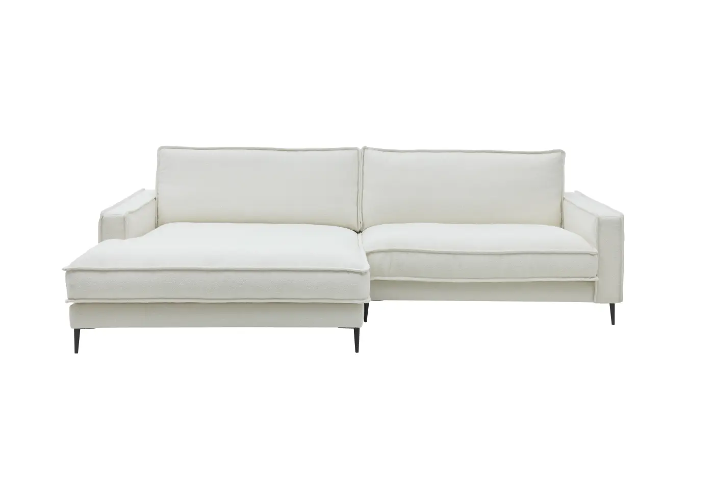 Polstergarnitur Roomio No. 4102 von Roomio Stoff Loop white ca. 272x190cm