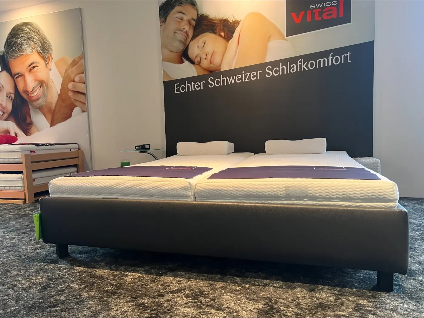 EOS Polsterbett 15875.. Kunstleder Henson anthrazit ca. 180x200cm 