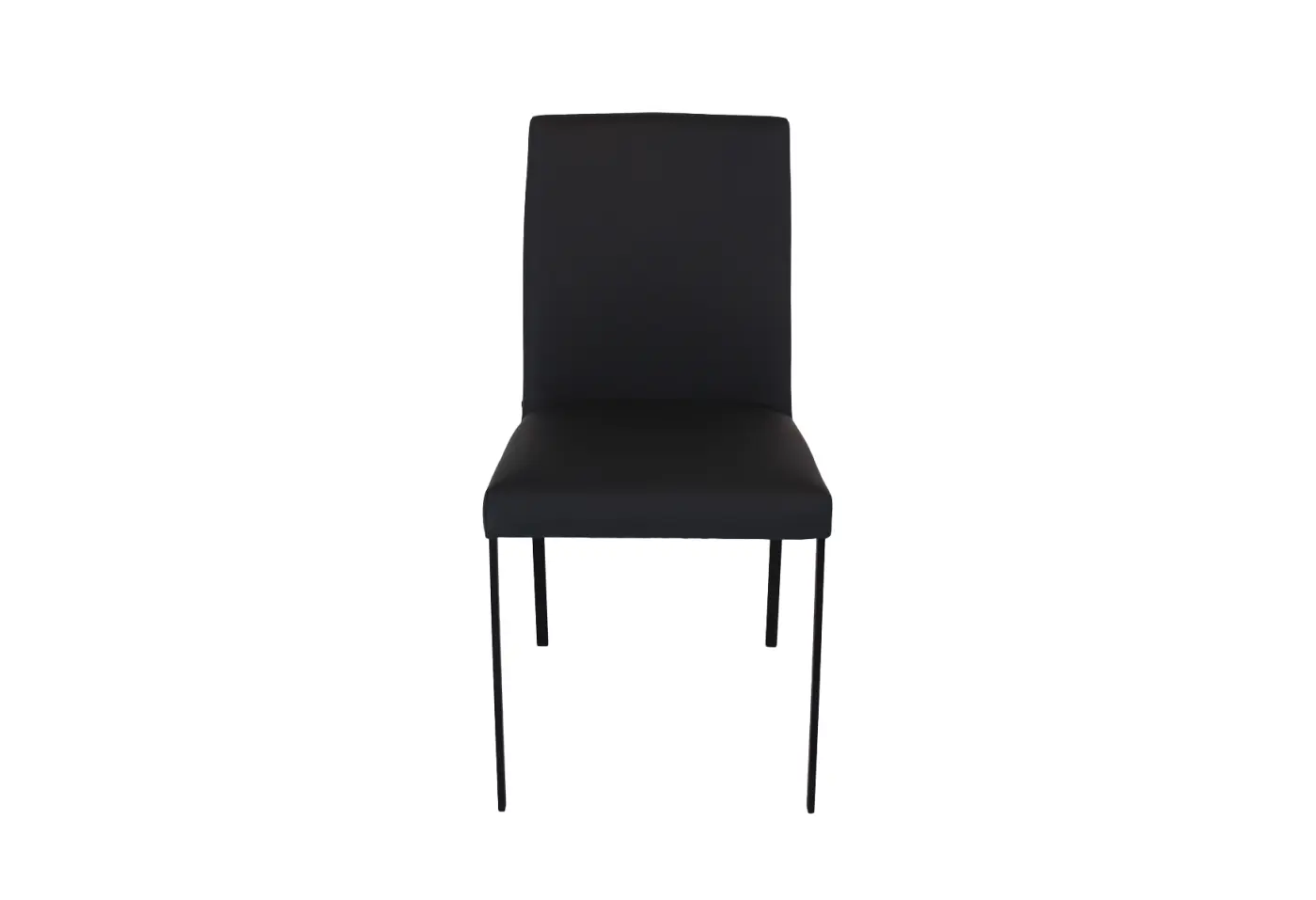 Stuhl Ambient von Willisau Leder "schwarz" ca. 46x88x56cm