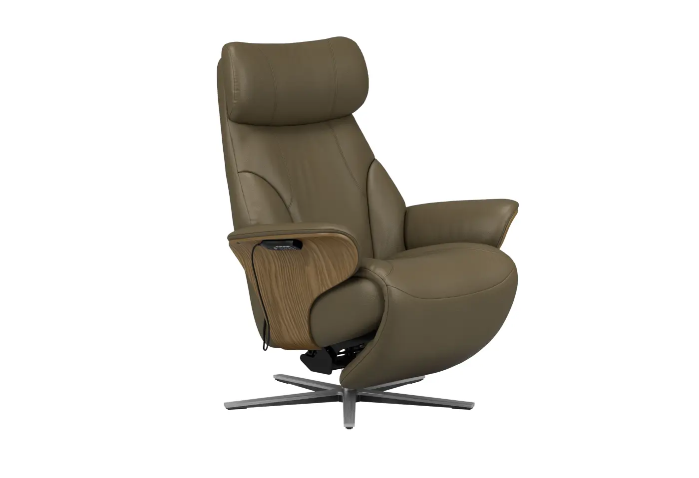 Ruhesessel 23796.. Velaro Forest Green Leder ca. 96x87cm