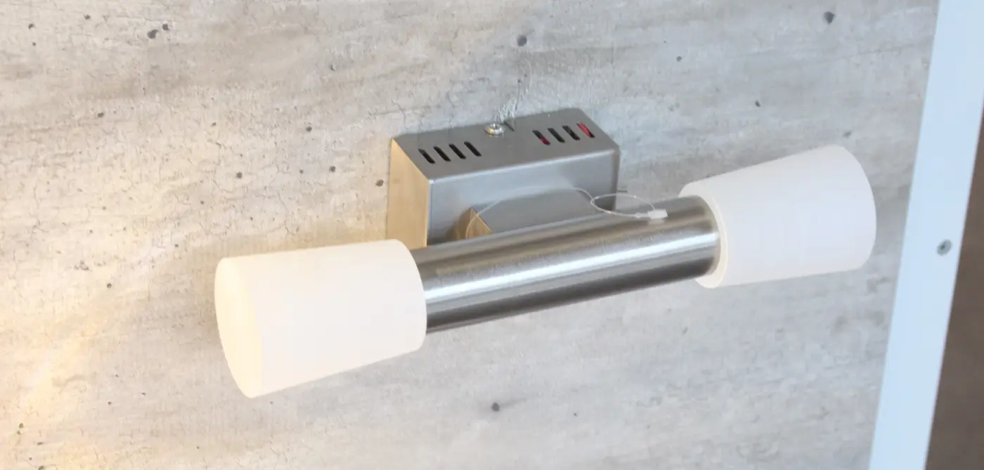 LED-Wandleuchte 7972.. Nickel matt ca. 27cm