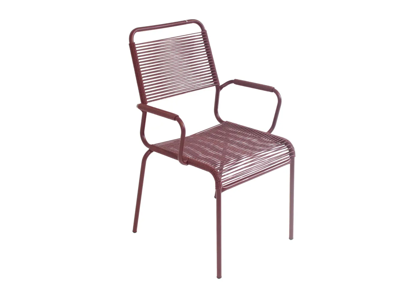 Spaghetti-Stuhl Rigi Bordeaux von Schaffner Kunststoff ca. 60x93x65cm
