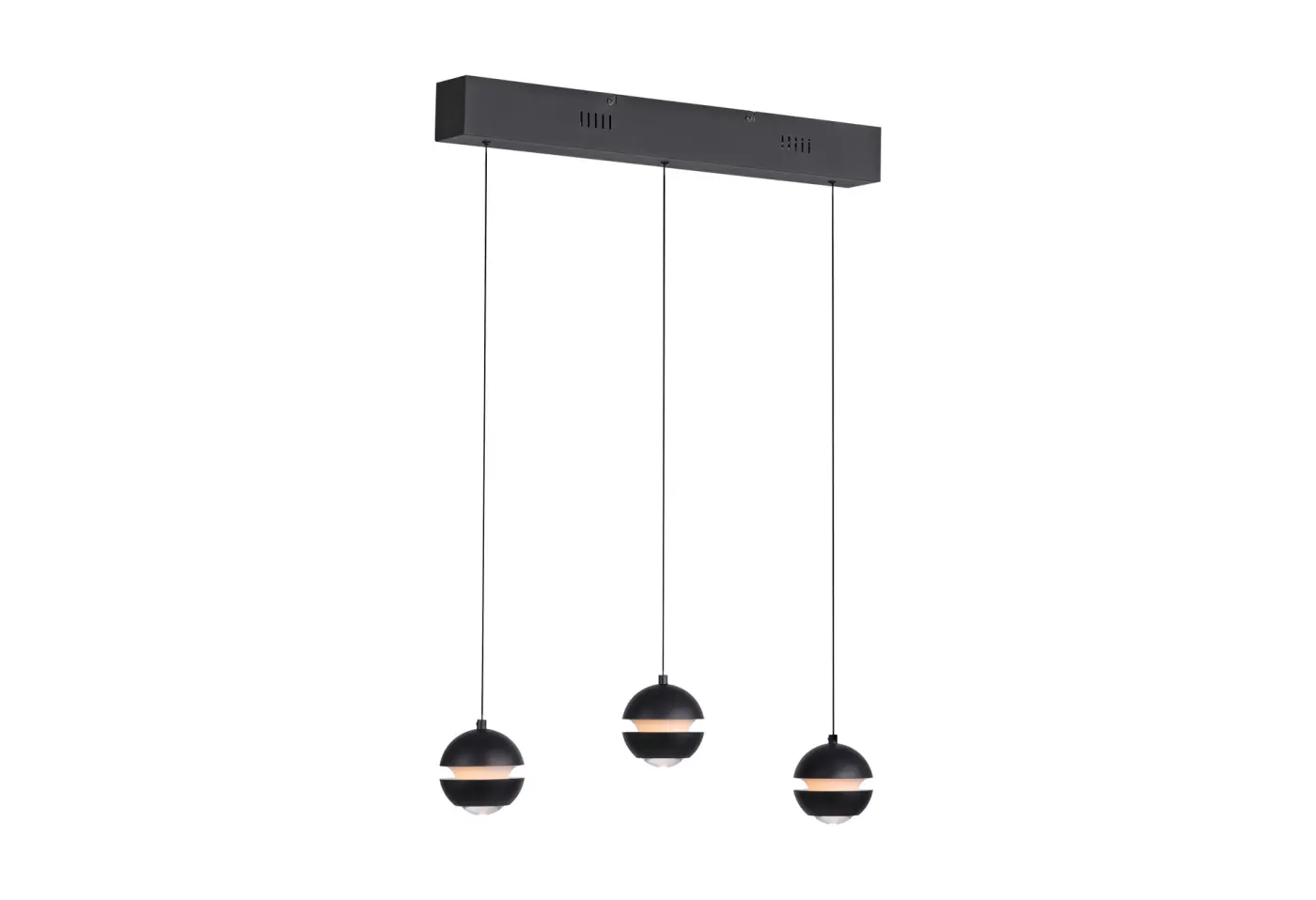 LED-Pendelleuchte Lini schwarz von Schöner Wohnen ca. 10x220x60cm